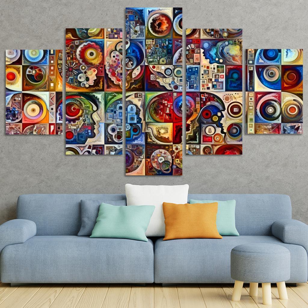 Crisis Of Identity Exploring Intersectionality Multi-panel Paintings