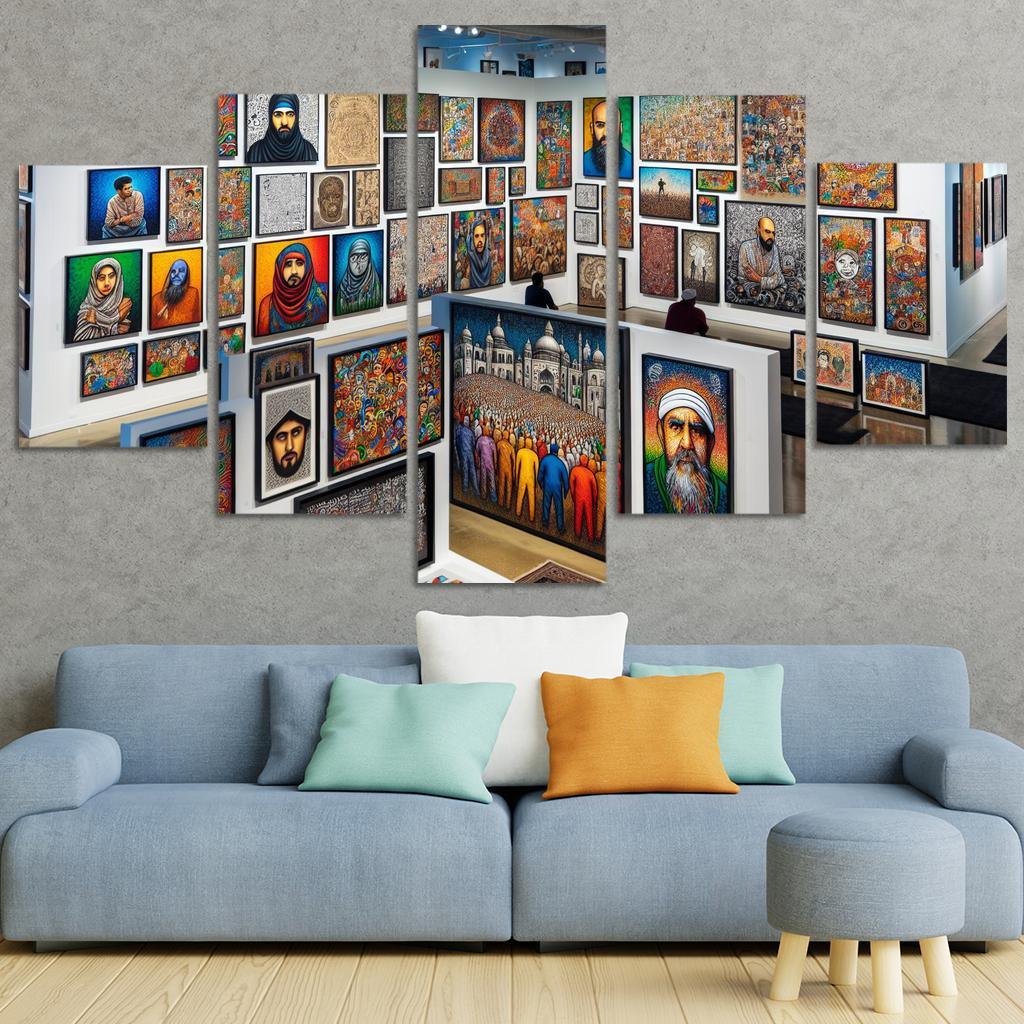 Fragments Of Reality Exploring Identity And Belonging Multi-panel Paintings