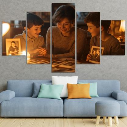 In The Embrace Of Memories A Mothers Legacy Canvas Paintings Frame