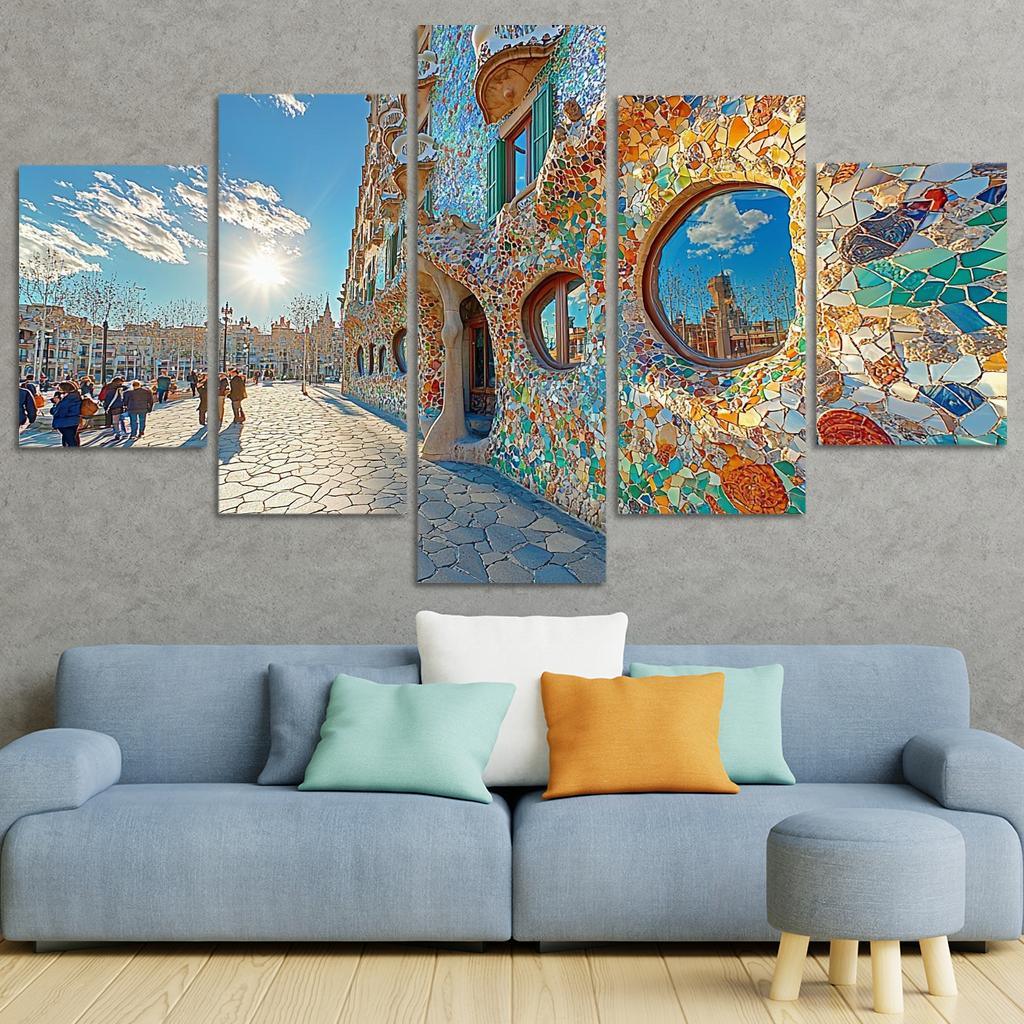 Casa Batll Abstract Paintings Frame