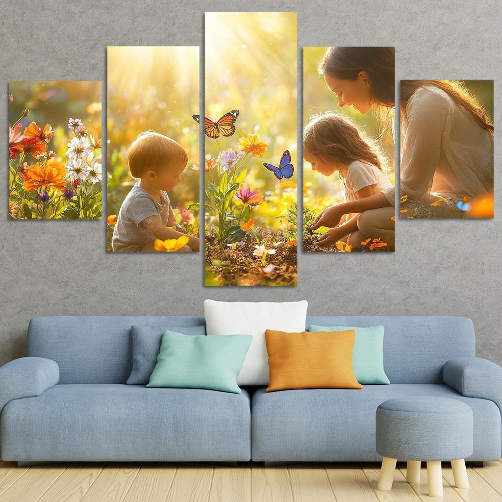 The Garden Of Nurture Cultivating Love Canvas Paintings Frame