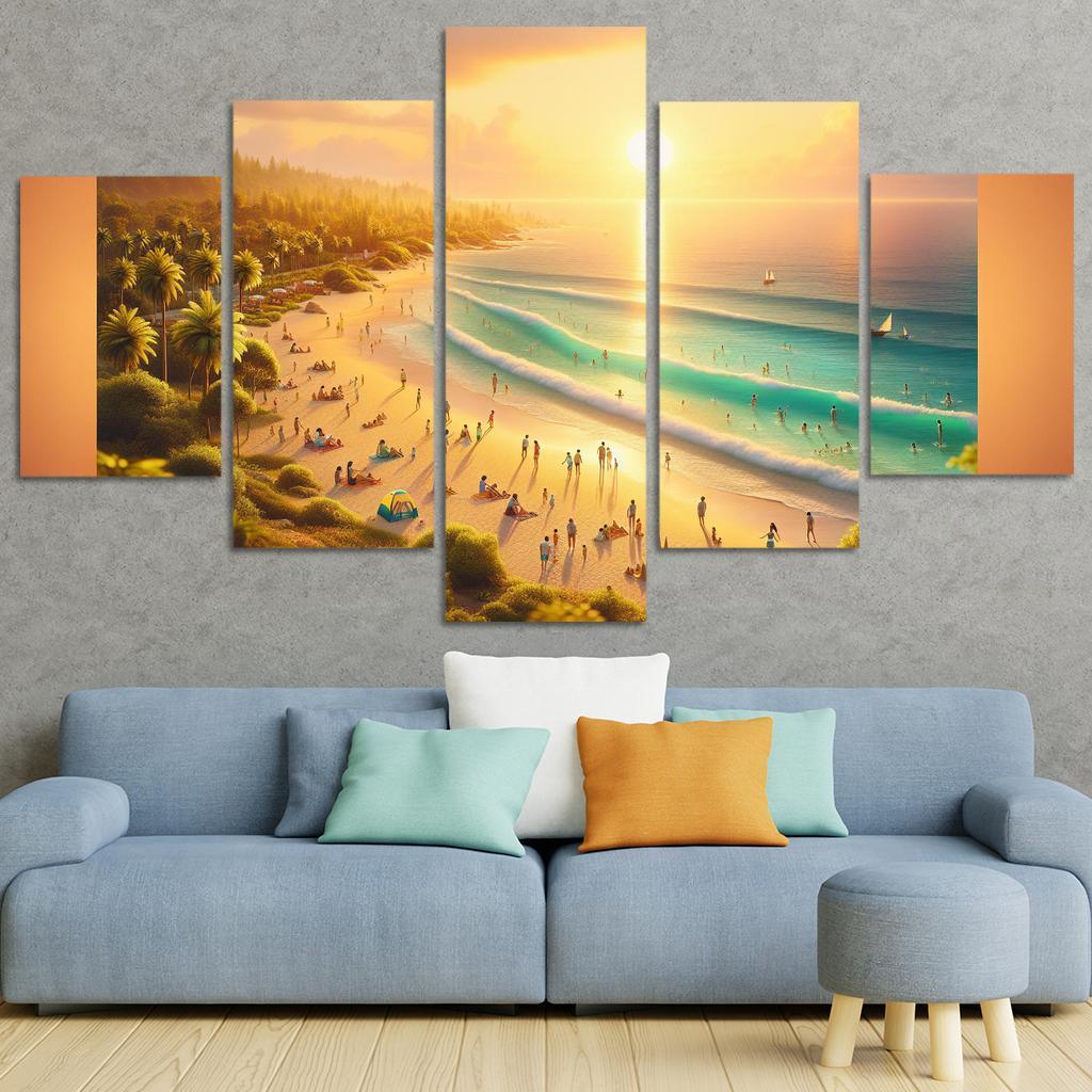 Paradise Point Beach Custom Paintings Frame