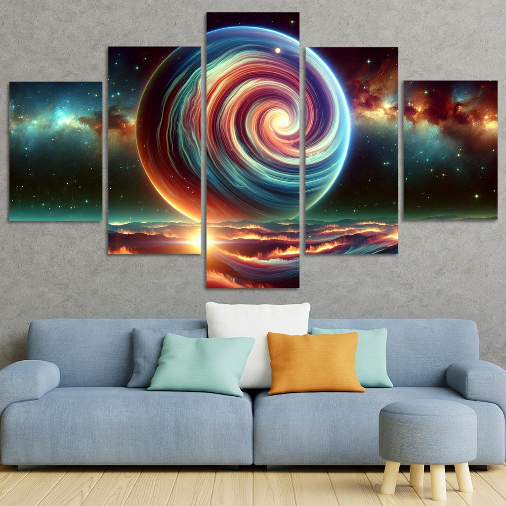 The Hidden World Of Gas Giants Abstract Paintings Frame