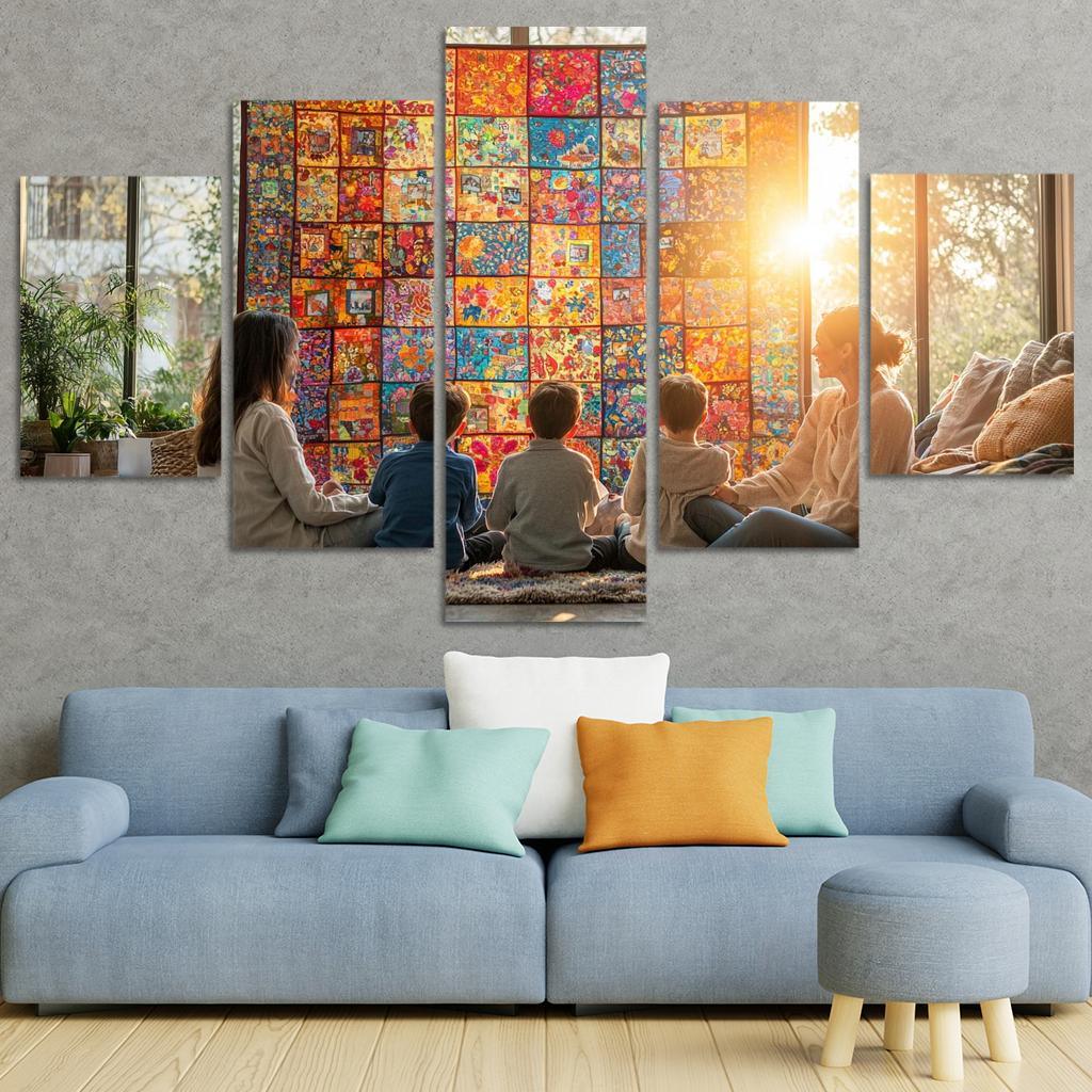 Woven Hearts The Tapestry Of Togetherness Custom Paintings Frame