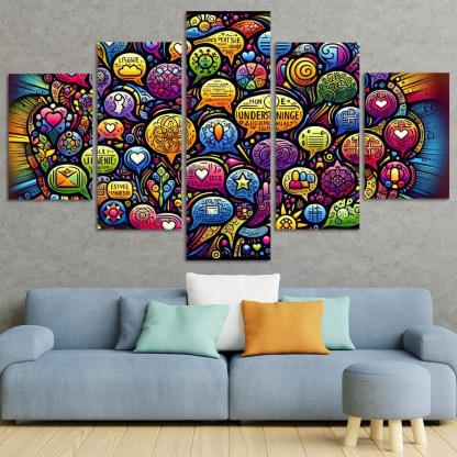 Bridges Of Connection The Power Of Dialogue Multi-panel Paintings