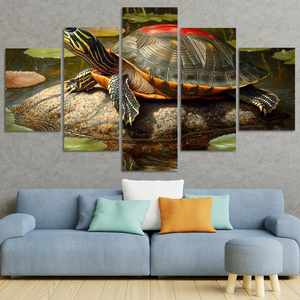 The Majestic Red-eared Slider The Freshwater Delight Art Trends