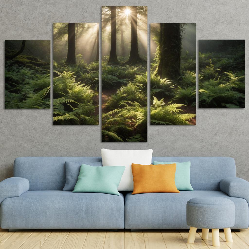 Harmonious Glow Of Misty Woodlands Art Trends