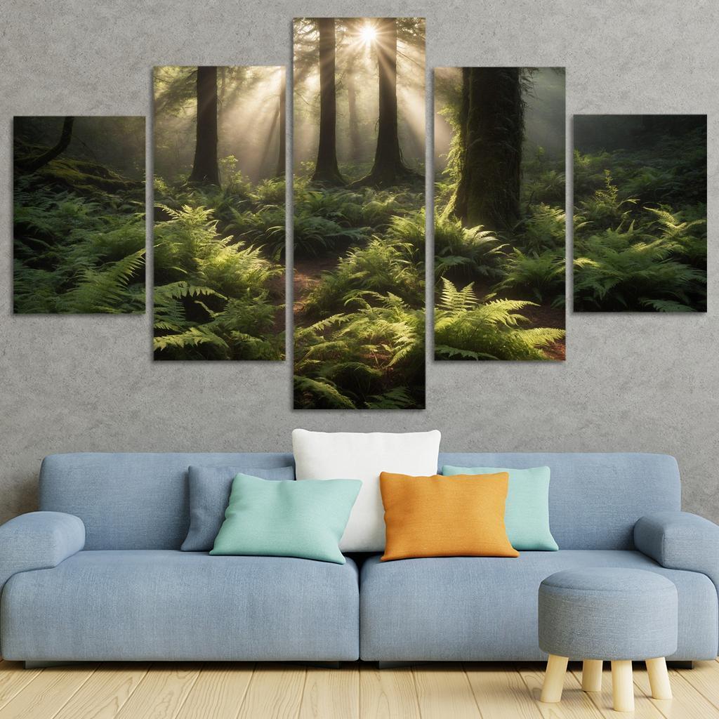Harmonious Glow Of Misty Woodlands Art Trends