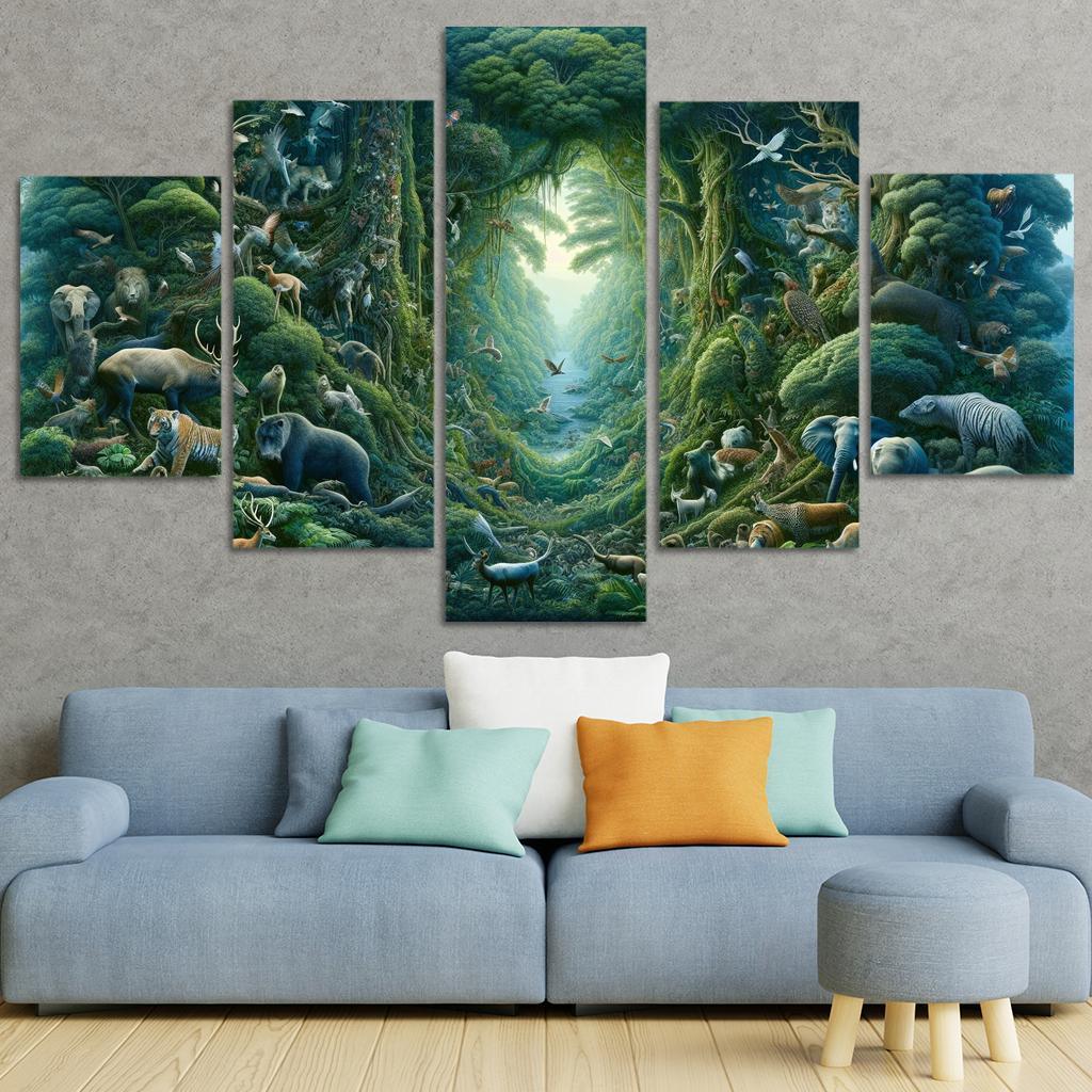 Nature's Call Advocating For Biodiversity Preservation Multi-panel Paintings