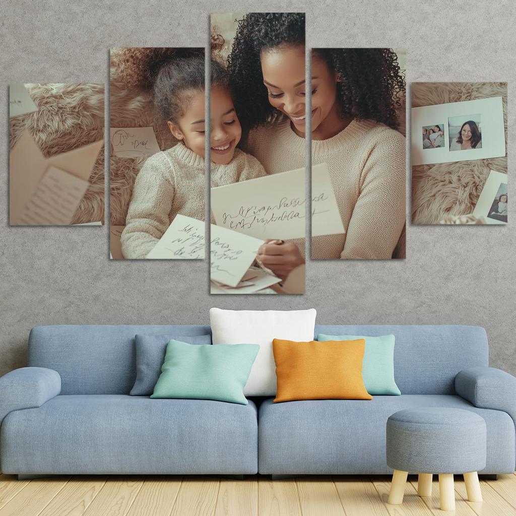 Handwritten Memories The Ink Of Love Canvas Paintings Frame