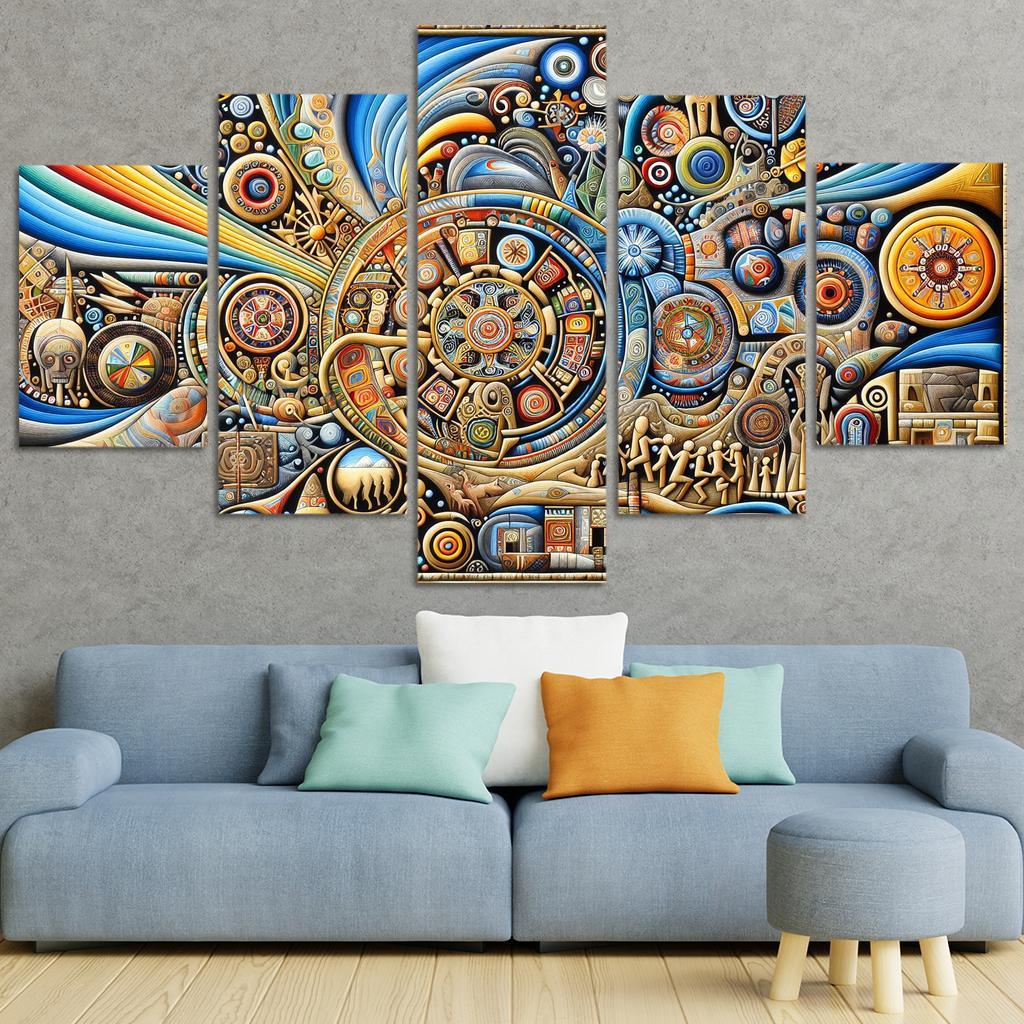 Culture Unbound Preserving Indigenous Traditions Multi-panel Paintings