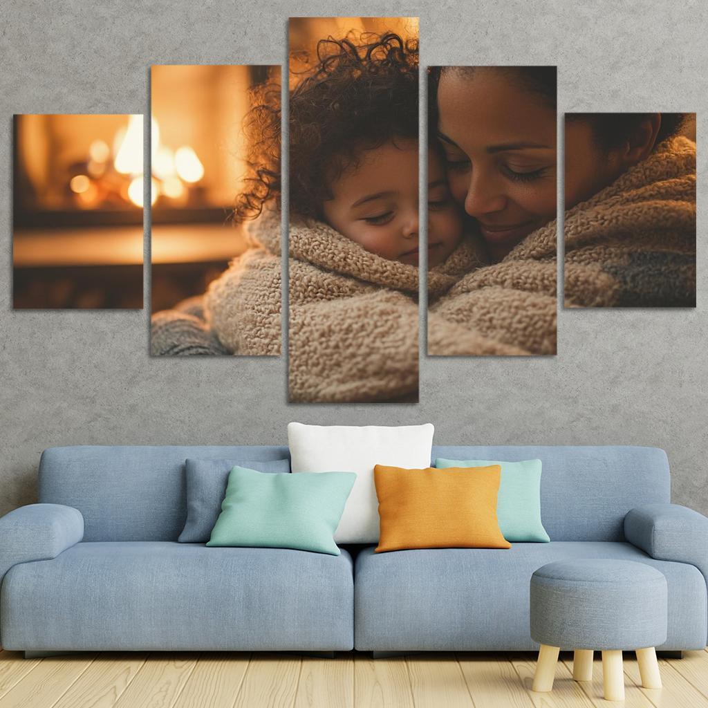 Cocooned In Love A Mothers Warmth Custom Paintings Frame