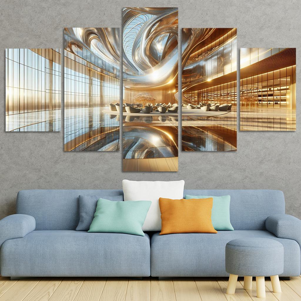 Ethereal Light Structures Custom Paintings Frame