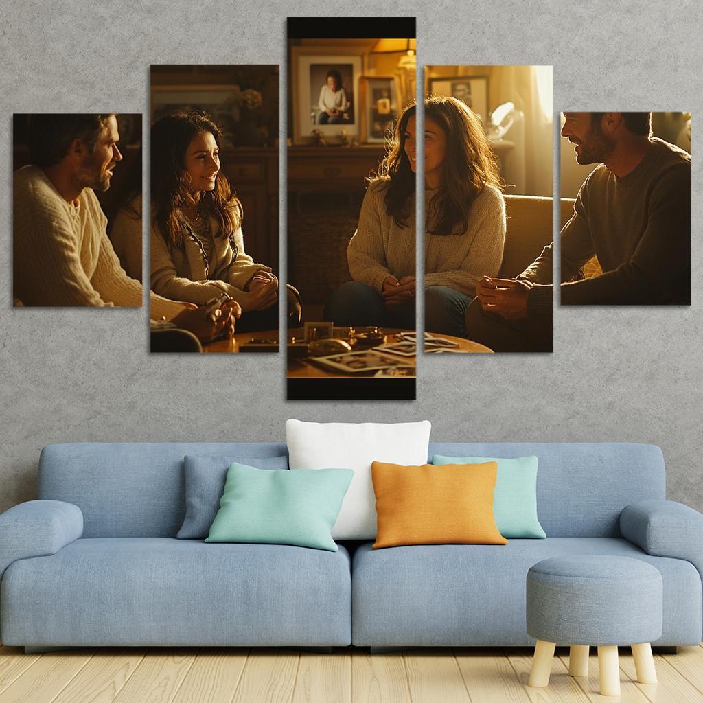 Moments Of Reflection A Mothers Heart Modern Paintings Frame