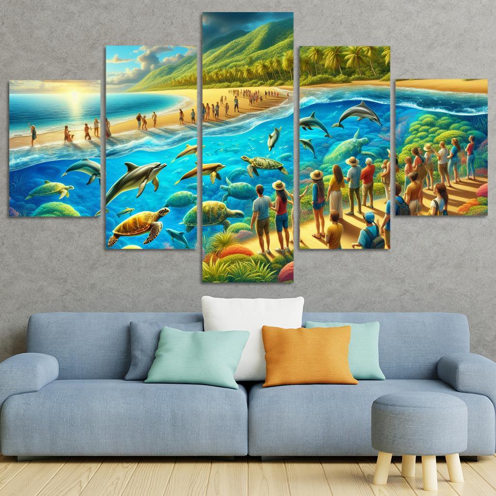 Marine Oasis Wildlife Adventure Premium Artwork Frames