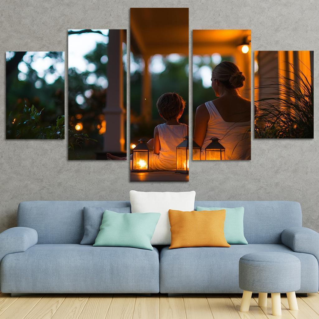 The Light Of Guidance A Mothers Wisdom Canvas Paintings Frame