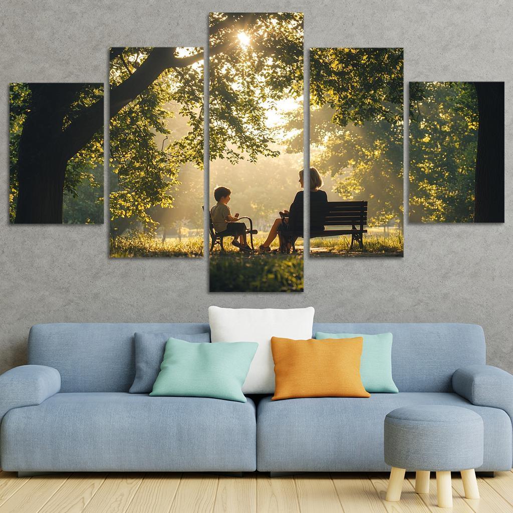 Reflections Of Love A Mother's Heartfelt Advice Canvas Paintings Frame