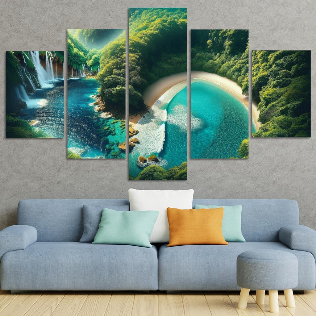 Mystic Cove Enchanted Forest Meets Sea Custom Paintings Frame