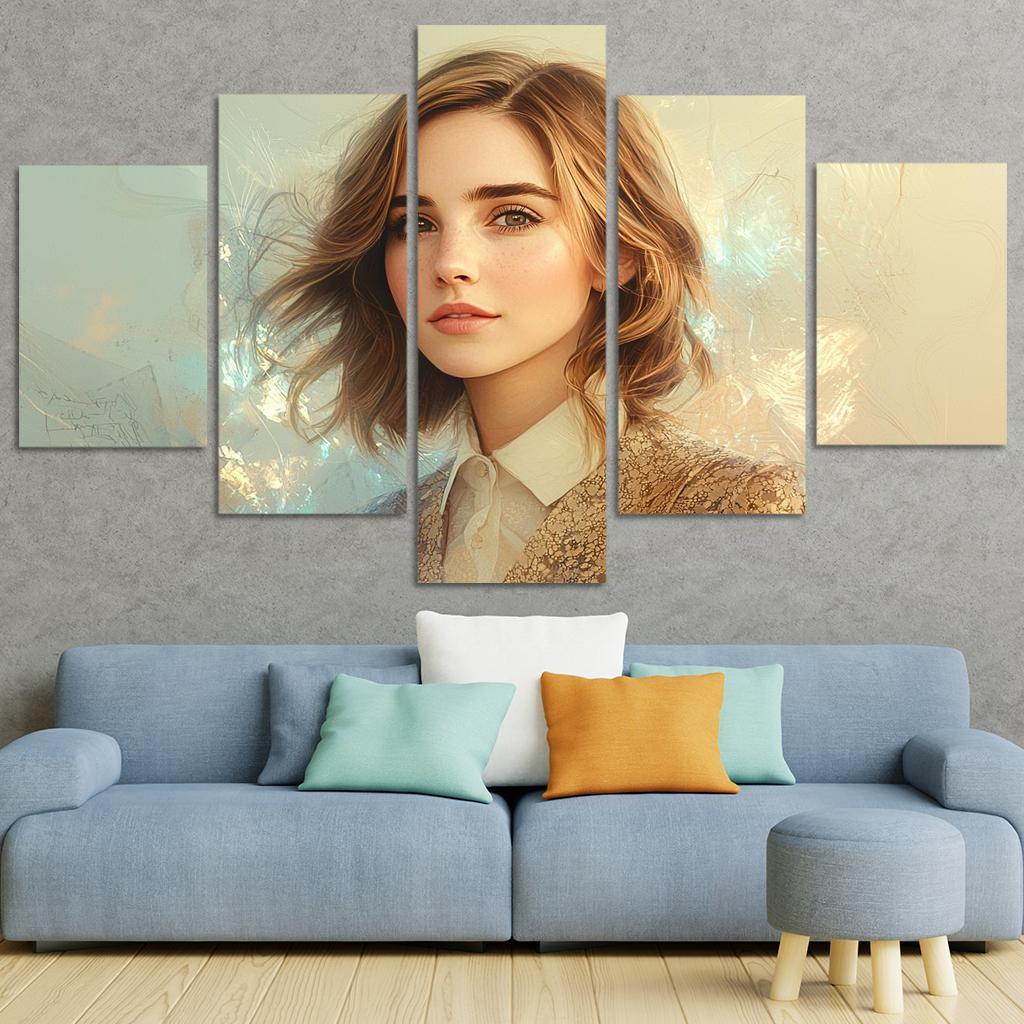 Emma Watson Leading With Grace In A Wizarding World Framed Paintings