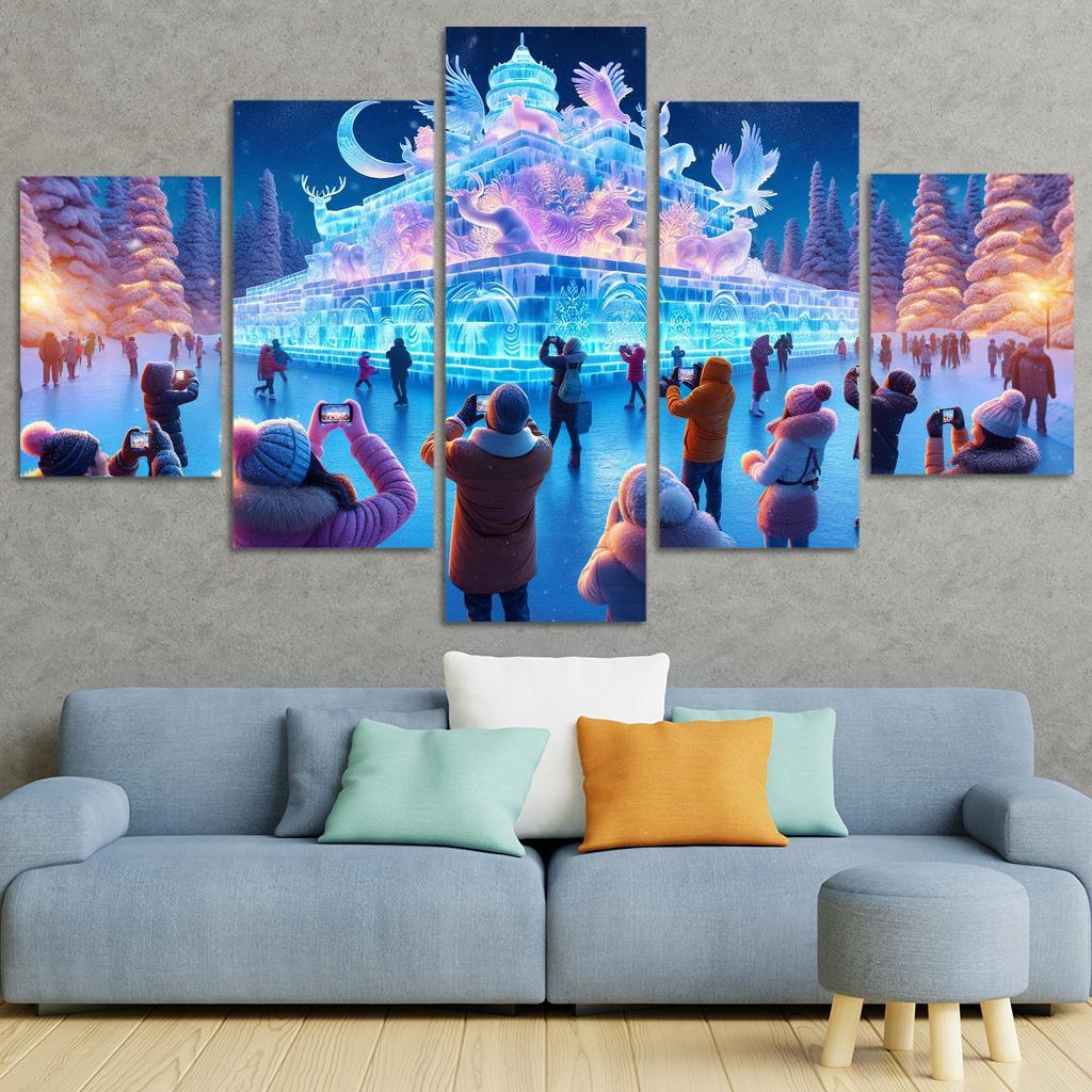 Harbin International Ice And Snow Sculpture Festival - China Modern Paintings Frame