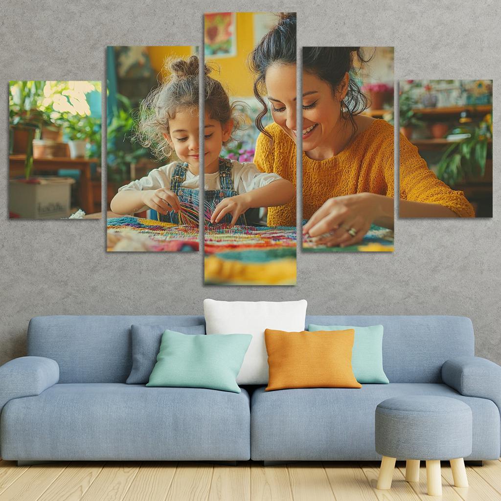 Threads Of Connection A Mothers Tapestry Custom Paintings Frame