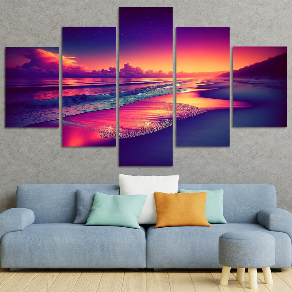 Whispering Tides Peaceful Retreat Custom Paintings Frame