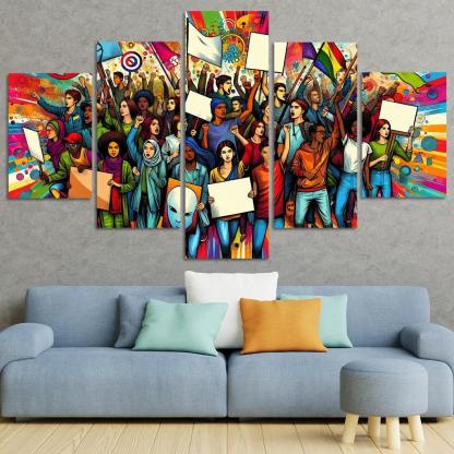 Youth Voices The Power Of Future Generations Multi-panel Paintings