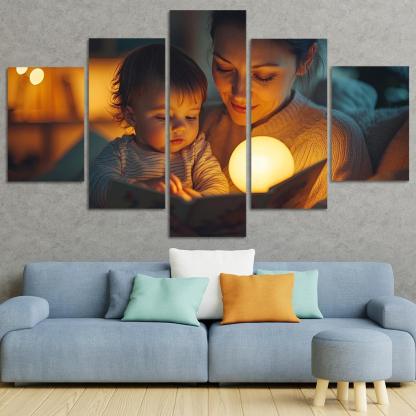 Moments Of Tenderness A Mothers Loving Touch Canvas Paintings Frame