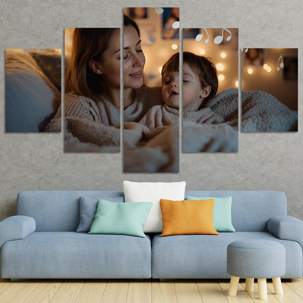 Whispers Of Comfort A Mothers Lullaby Modern Paintings Frame