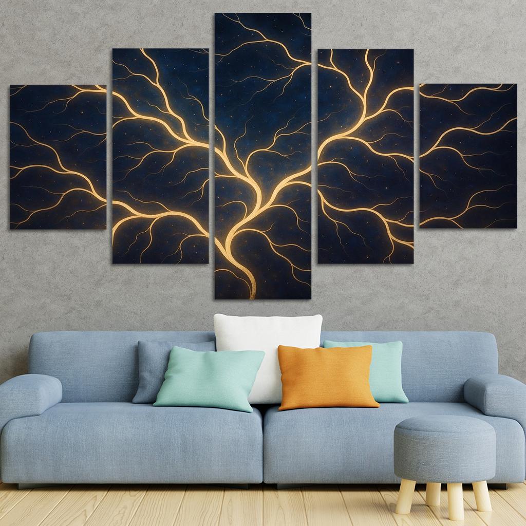 Veins Of Celestial Harmony Oil Paintings Frame