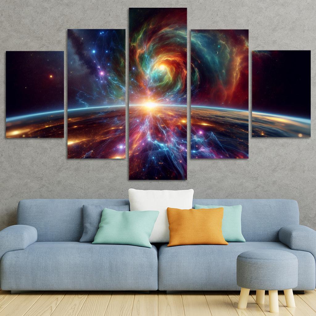 Investigating The Origins Of Cosmic Rays Abstract Paintings Frame