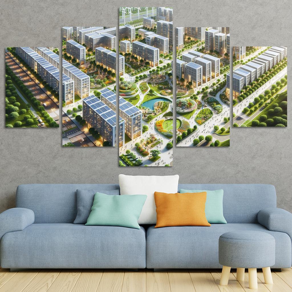 The Zero Energy Town Custom Paintings Frame