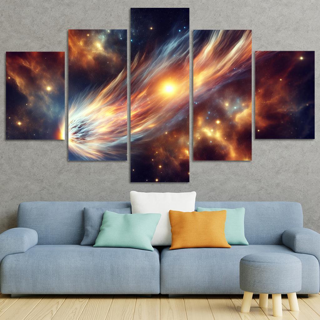 The Allure Of Comets And Their Trails Abstract Paintings Frame