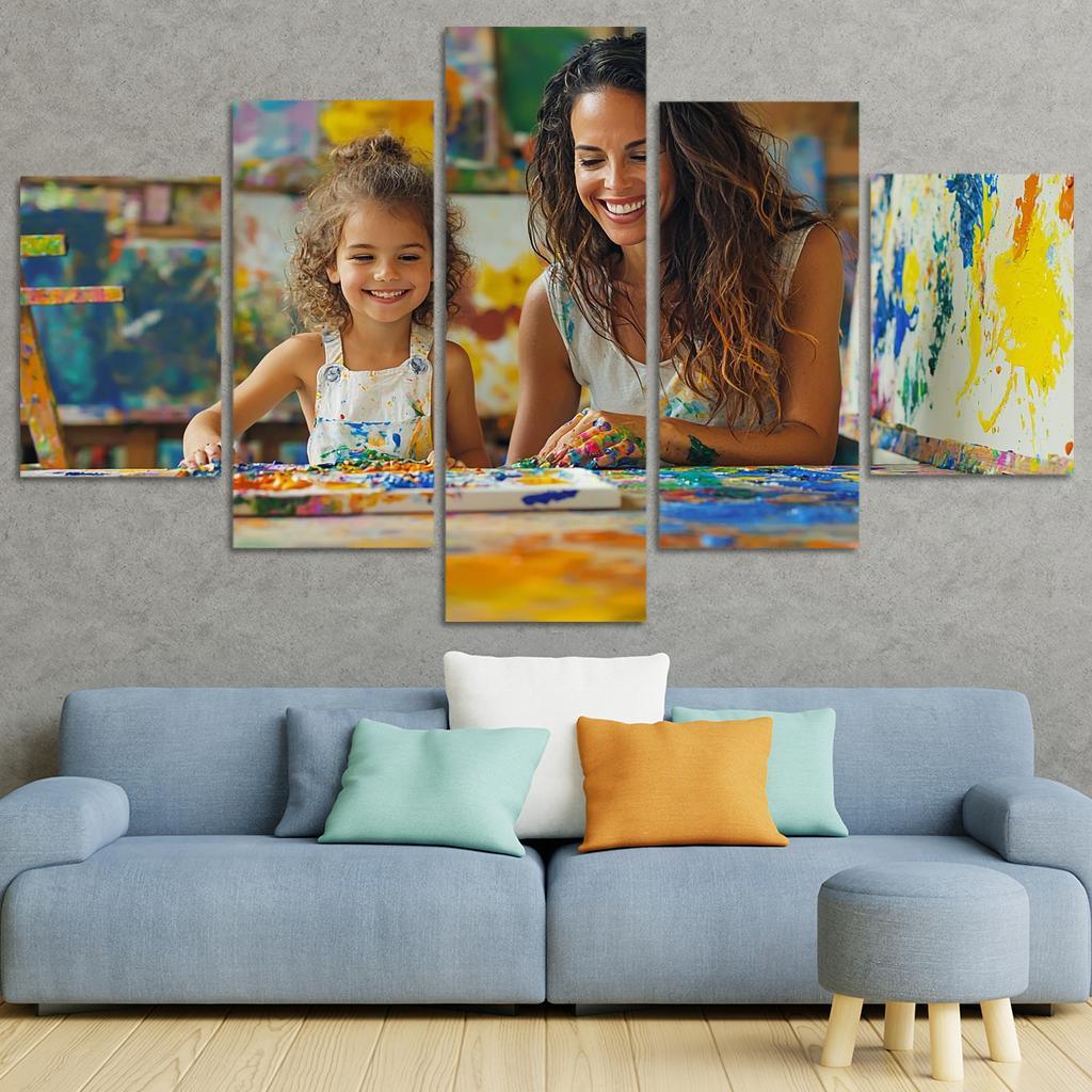 The Canvas Of Love A Mothers Artistry Custom Paintings Frame