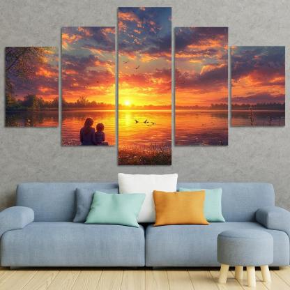 Sunsets And Sunrises Cycles Of Love Custom Paintings Frame