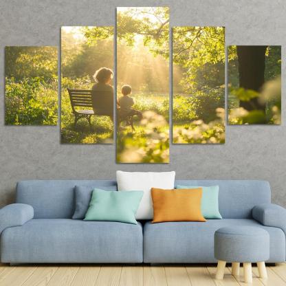 In Every Breath The Essence Of Motherhood Custom Paintings Frame