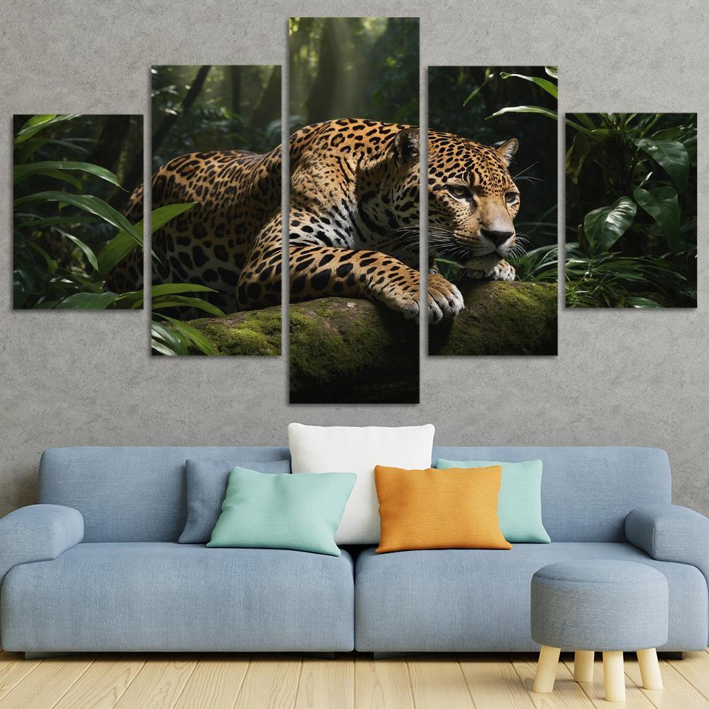 The Mighty Jaguar Stealthy Forest Predator Canvas Paintings Frame