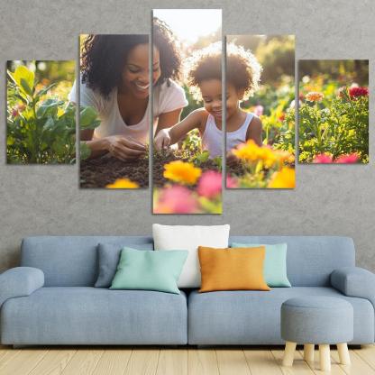 Seeds Of Tomorrow A Mothers Vision Canvas Paintings Frame