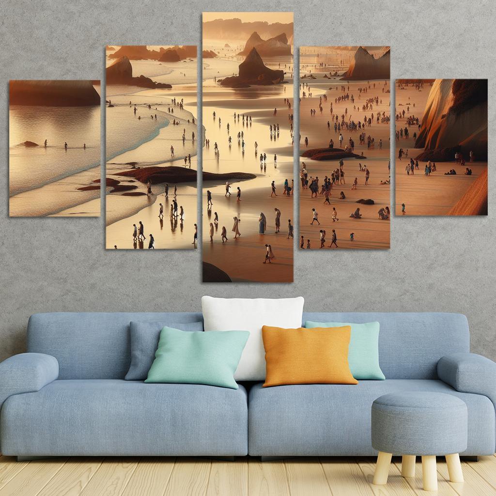 Wanderlust Beach Path Of Discovery Multi-panel Paintings