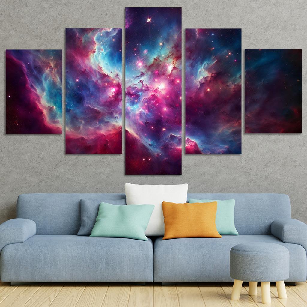 The Beauty Of Stellar Nebulae Abstract Paintings Frame