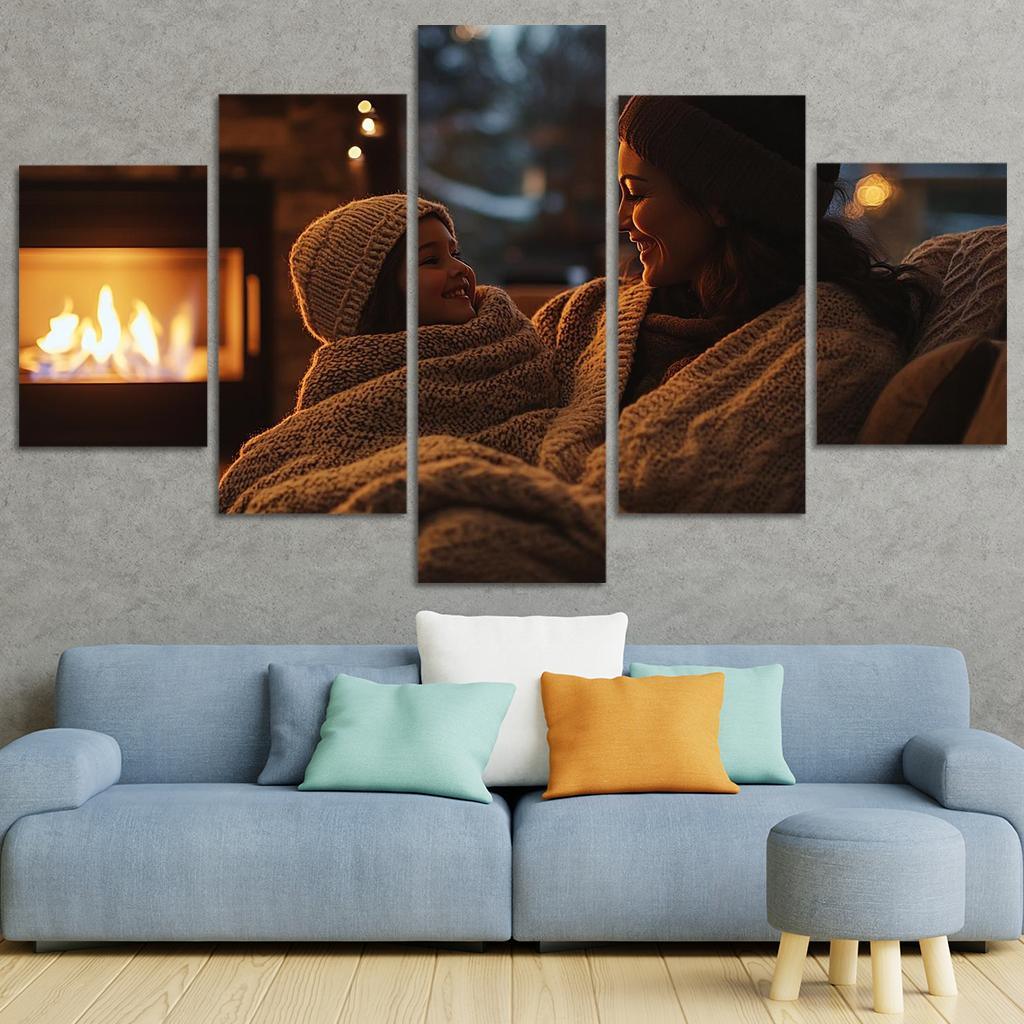 Embers Of Love A Mothers Warmth Canvas Paintings Frame
