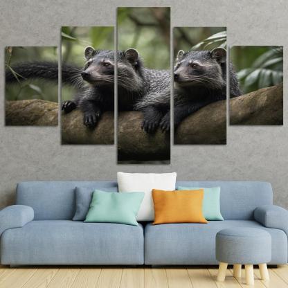 The Charming Binturong The Bearcat Of The Rainforest Canvas Paintings Frame