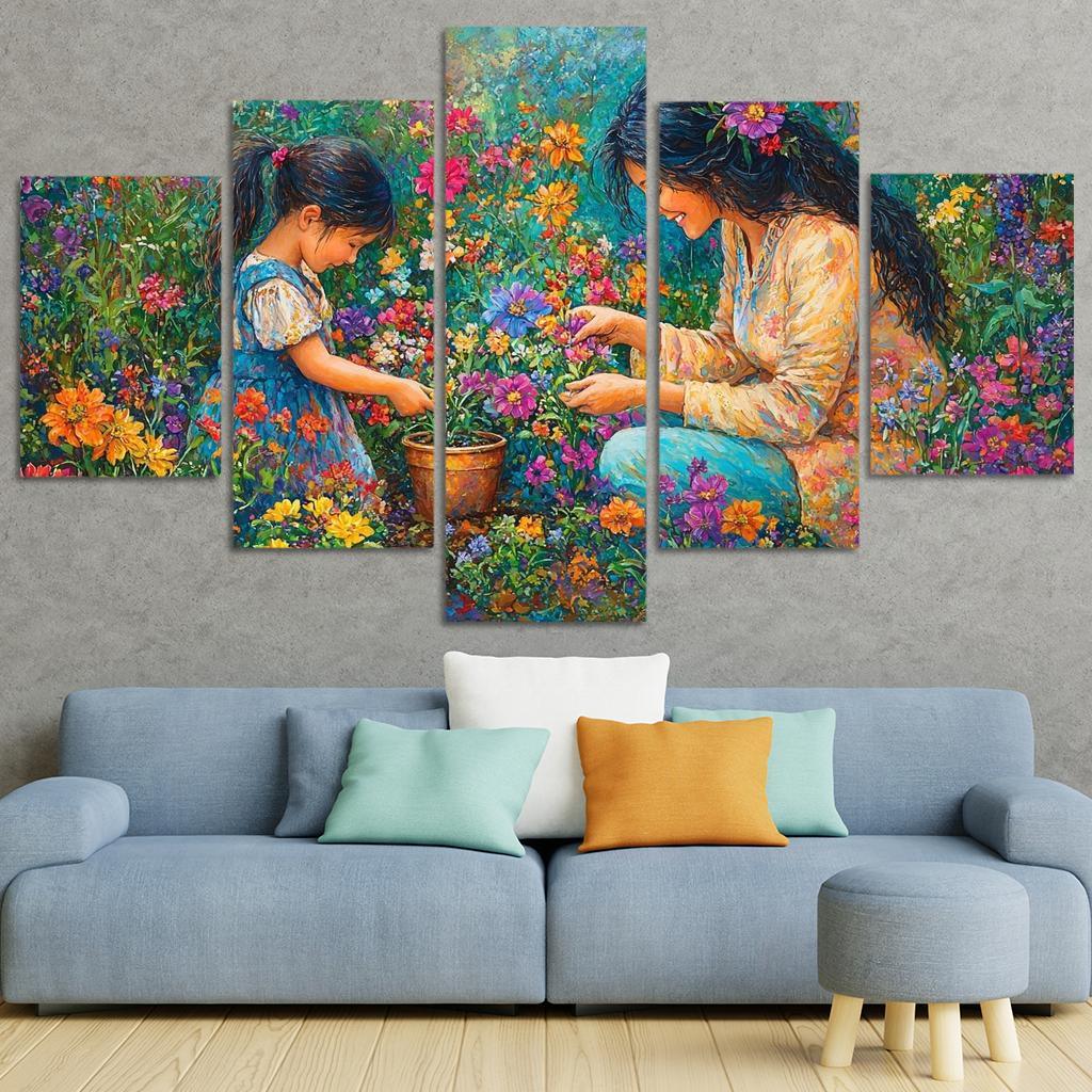 The Garden Of Gratitude A Mothers Nurturing Hands One-piece Frames