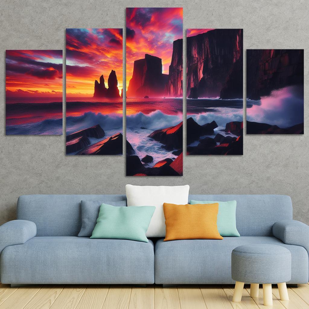 Sunset Cliffs A Photographers Dream Canvas Paintings Frame