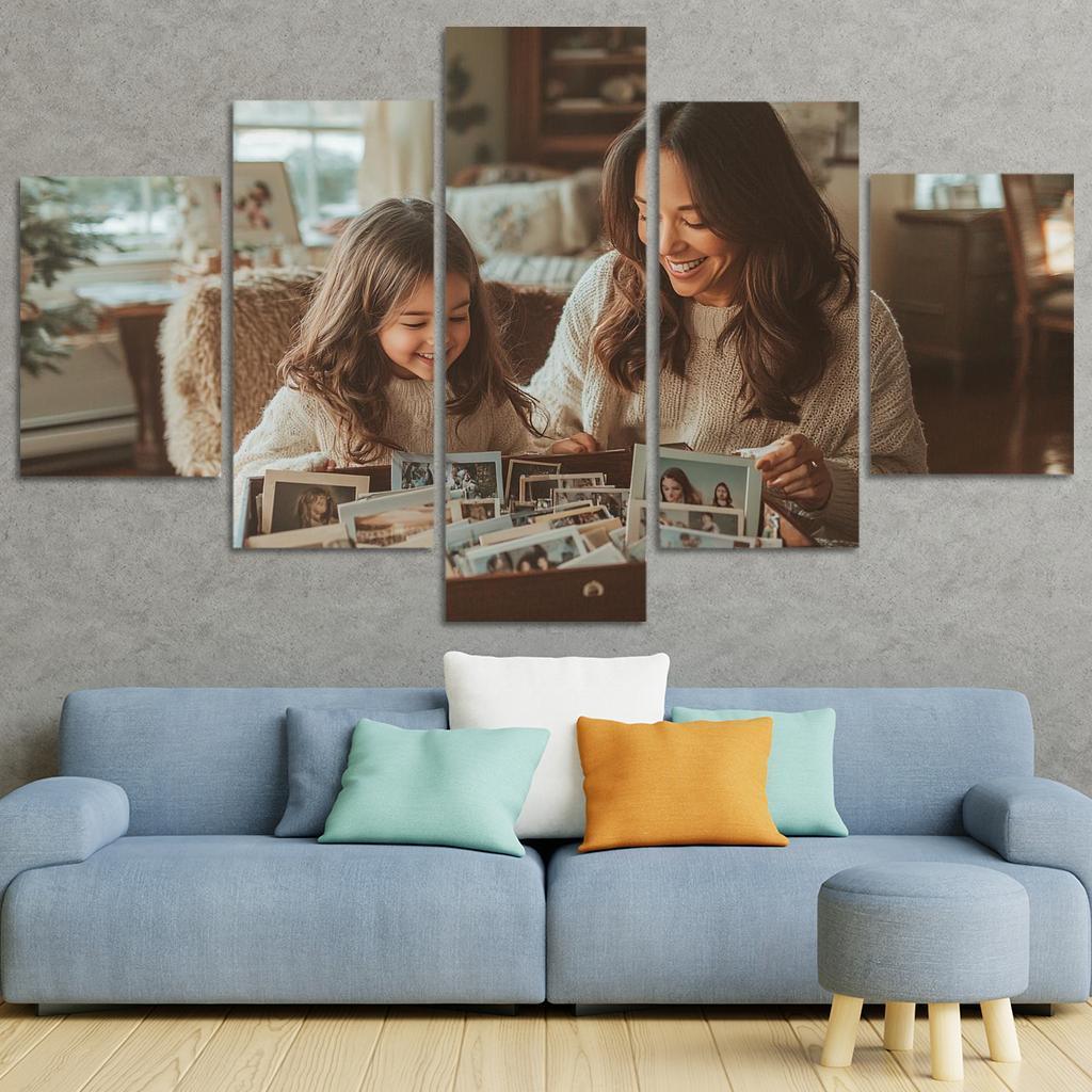 Moments Of Connection A Mothers Heartbeat Custom Paintings Frame