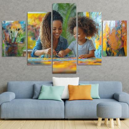 The Art Of Nurturing A Mothers Gentle Care One-piece Frames