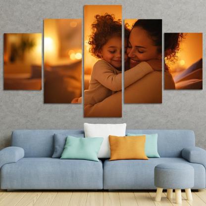 A Heart Full Of Love A Mothers Embrace Canvas Paintings Frame