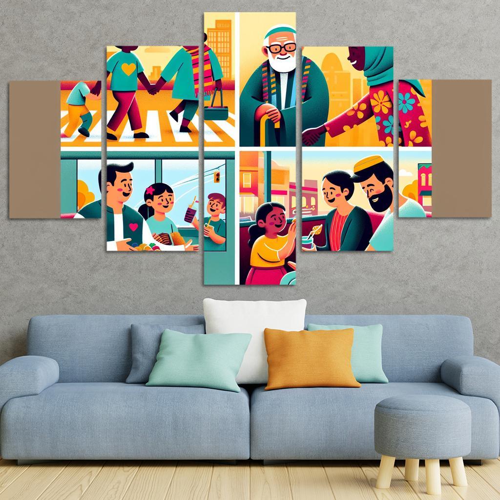 The Art Of Kindness Promoting Compassion In Society Custom Paintings Frame