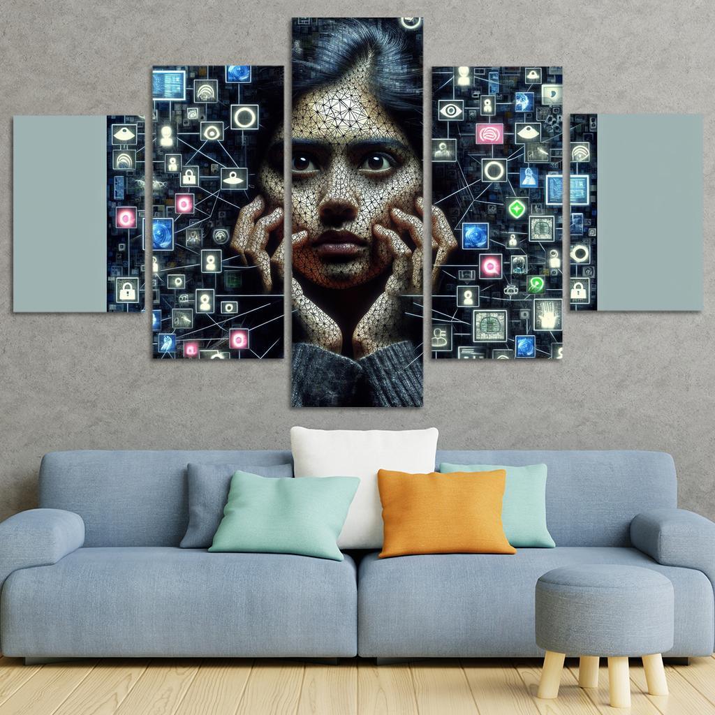 Digital Shadows Privacy In The Modern World Custom Paintings Frame