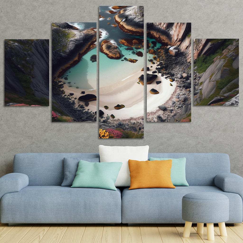 Hidden Gem Beach Premium Artwork Frames